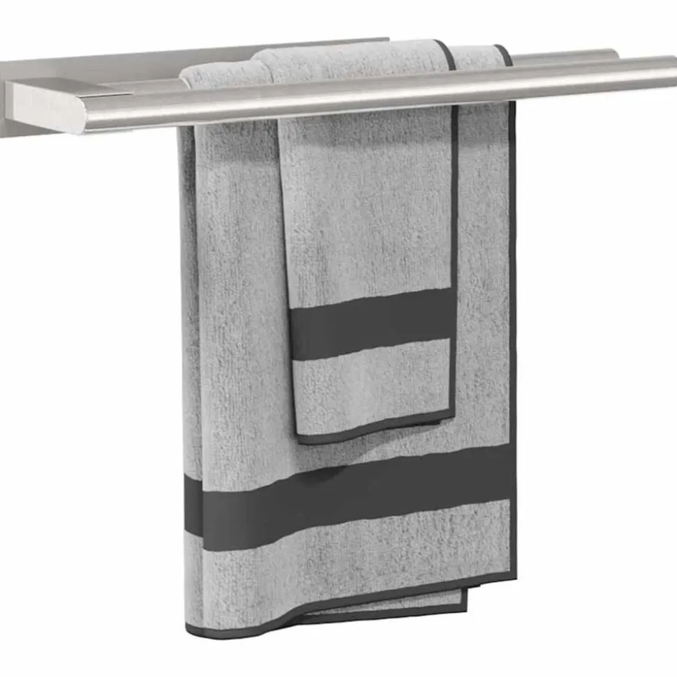 vidaXL Handdoekrek Zilver 40 x 9 x 4 cm Roestvrij staal