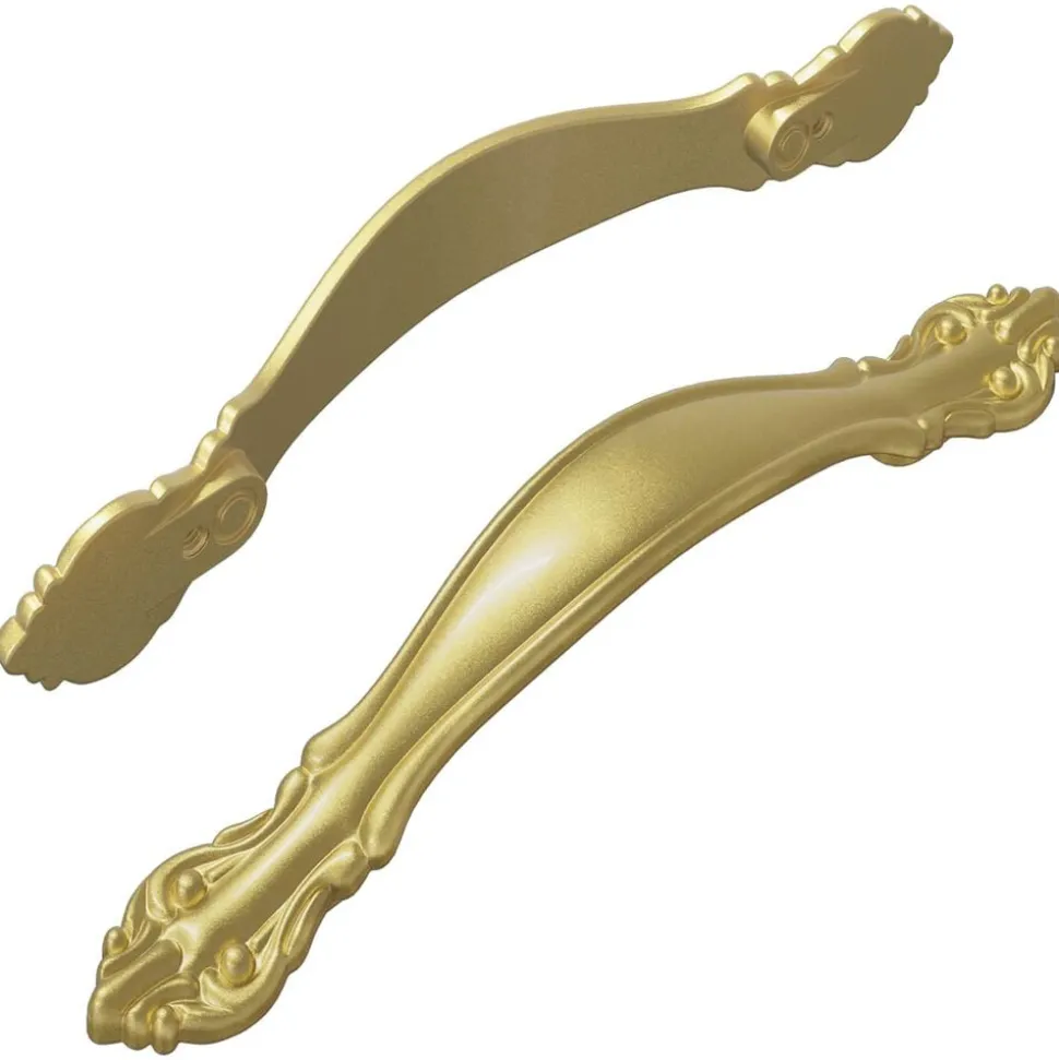 vidaXL Handvat 2 pcs Goud 143 x 19,2 x 20 mm Zinklegering