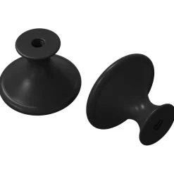 vidaXL Handvat 2 pcs Zwart Ø30 mm Aluminium