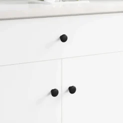 vidaXL Handvat 2 pcs Zwart Ø30 mm Aluminium