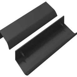 vidaXL Handvat 2 pcs Zwart 120 x 39.6 x 17 mm Aluminium
