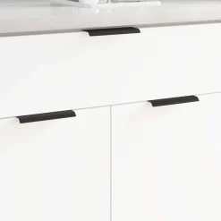 vidaXL Handvat 2 pcs Zwart 120 x 39.6 x 17 mm Aluminium