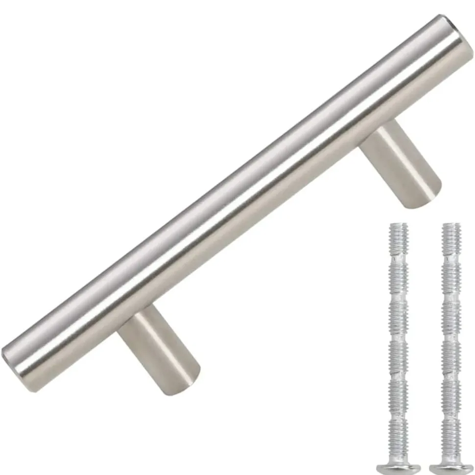 vidaXL Handvatten 10 st 64 mm roestvrij staal zilverkleurig