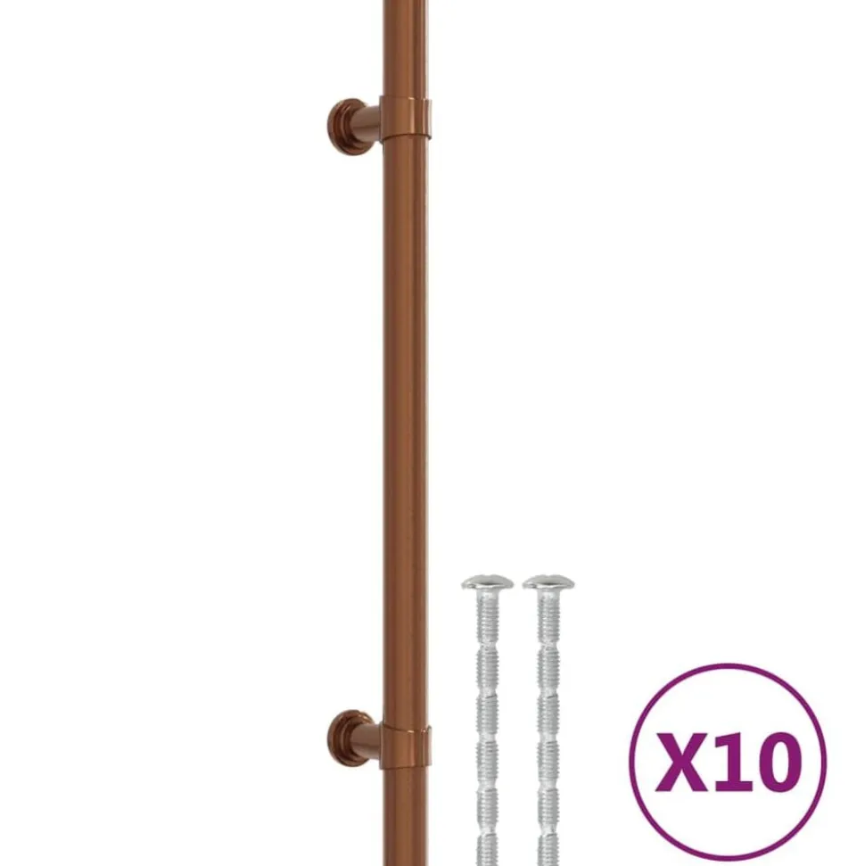 vidaXL Handvatten 10 st 160 mm roestvrij staal bronskleurig