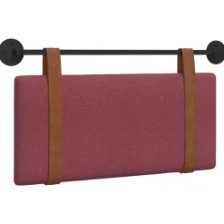vidaXL Hangend Hoofdeinde Effen Wijnrood 90 x 55 x 5 cm Antiek PU