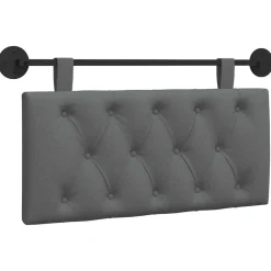 vidaXL Hangend Hoofdeinde Donkergrijs 100 x 55 x 7 cm Stof