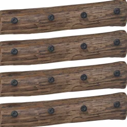vidaXL Hanger Bruin 50 x 8 x 12 cm Massief Gerecycled Hout