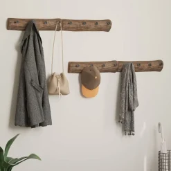 vidaXL Hanger Bruin 50 x 8 x 12 cm Massief Gerecycled Hout