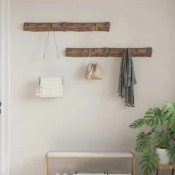 vidaXL Hanger Bruin 50 x 8 x 12 cm Massief Gerecycled Hout