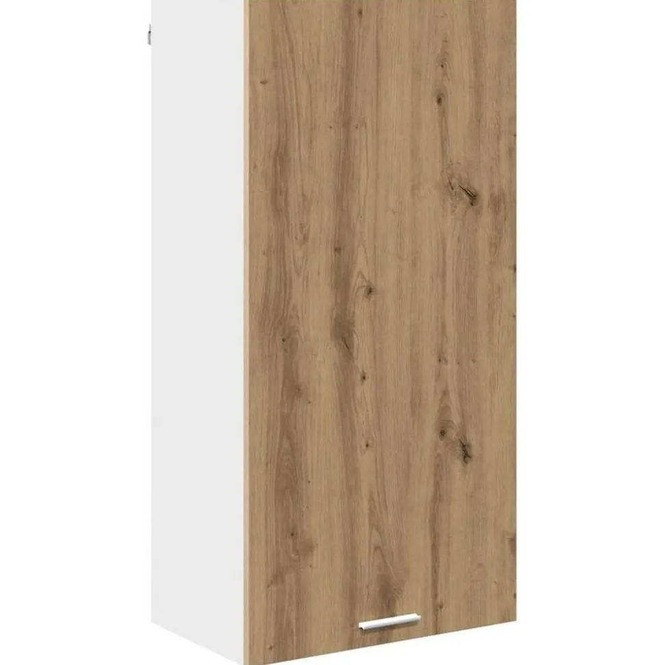 vidaXL Hangkast Ambachtelijke Eik en Wit 50 x 31 x 100 cm Bewerkt hout
