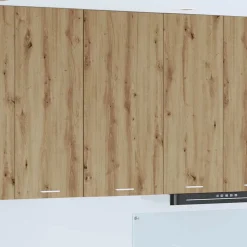 vidaXL Hangkast Ambachtelijke Eik en Wit 50 x 31 x 100 cm Bewerkt hout