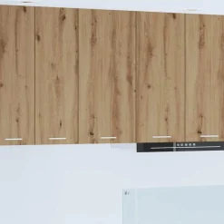 vidaXL Hangkast Ambachtelijke Eik en Wit 40 x 31 x 80 cm Bewerkt hout