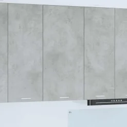 vidaXL Hangkast Beton Grijs en Wit 50 x 31 x 100 cm Bewerkt hout