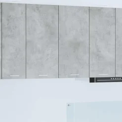 vidaXL Hangkast met opslag Beton Grijs 80 x 31 x 80 cm Bewerkt hout