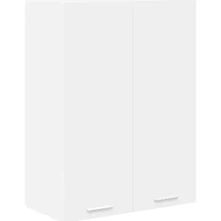 vidaXL Hangkast met opslag Wit 60 x 31 x 80 cm Bewerkt hout