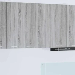 vidaXL Hangkast met opslag Grijs Sonoma 60 x 31 x 80 cm Bewerkt hout