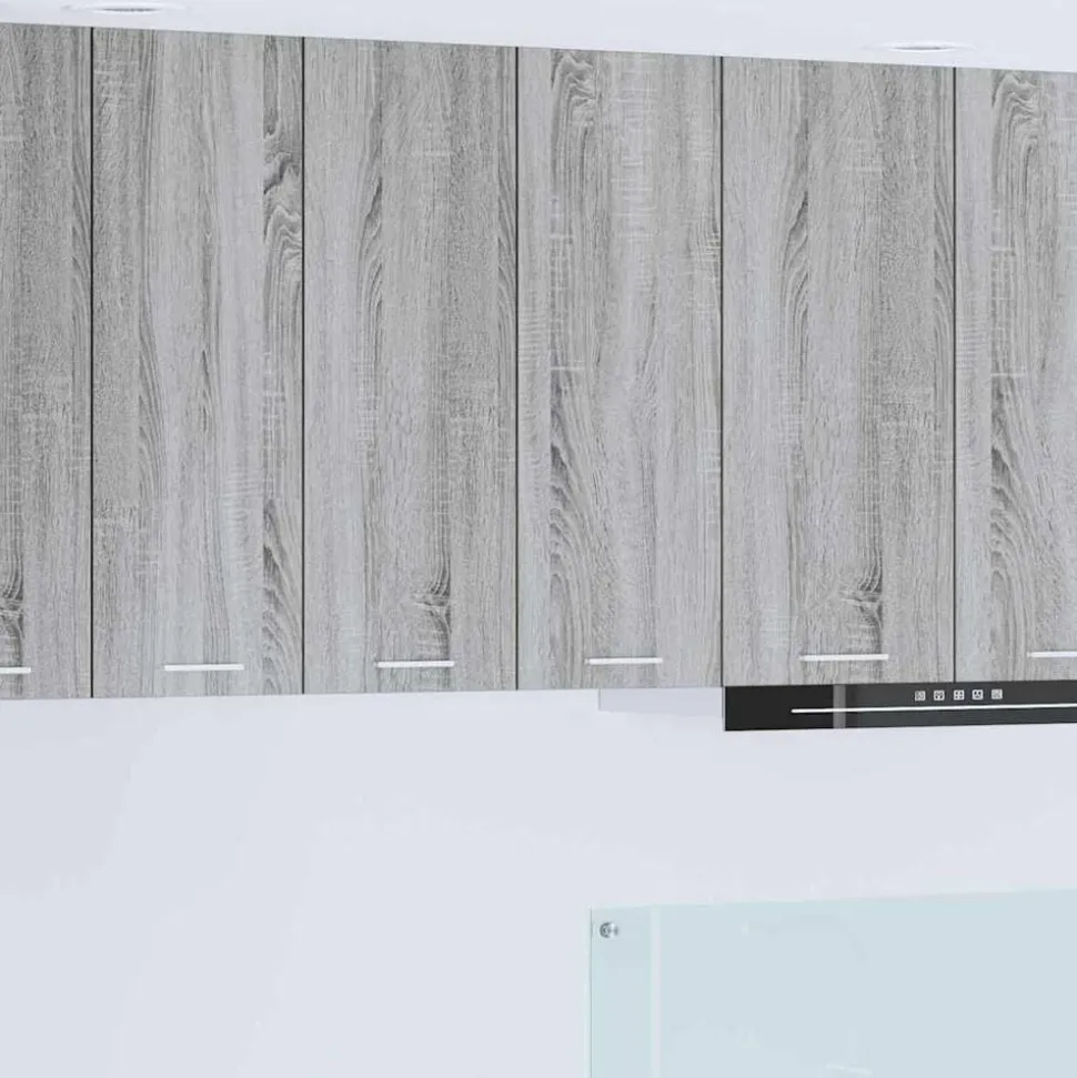 vidaXL Hangkast met opslag Grijs Sonoma 60 x 31 x 80 cm Bewerkt hout