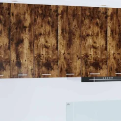 vidaXL Hangkast met opslag Gerookt eiken 60 x 31 x 80 cm Bewerkt hout