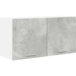 vidaXL Hangkast met opslag Beton Grijs 80 x 31 x 40 cm Bewerkt hout