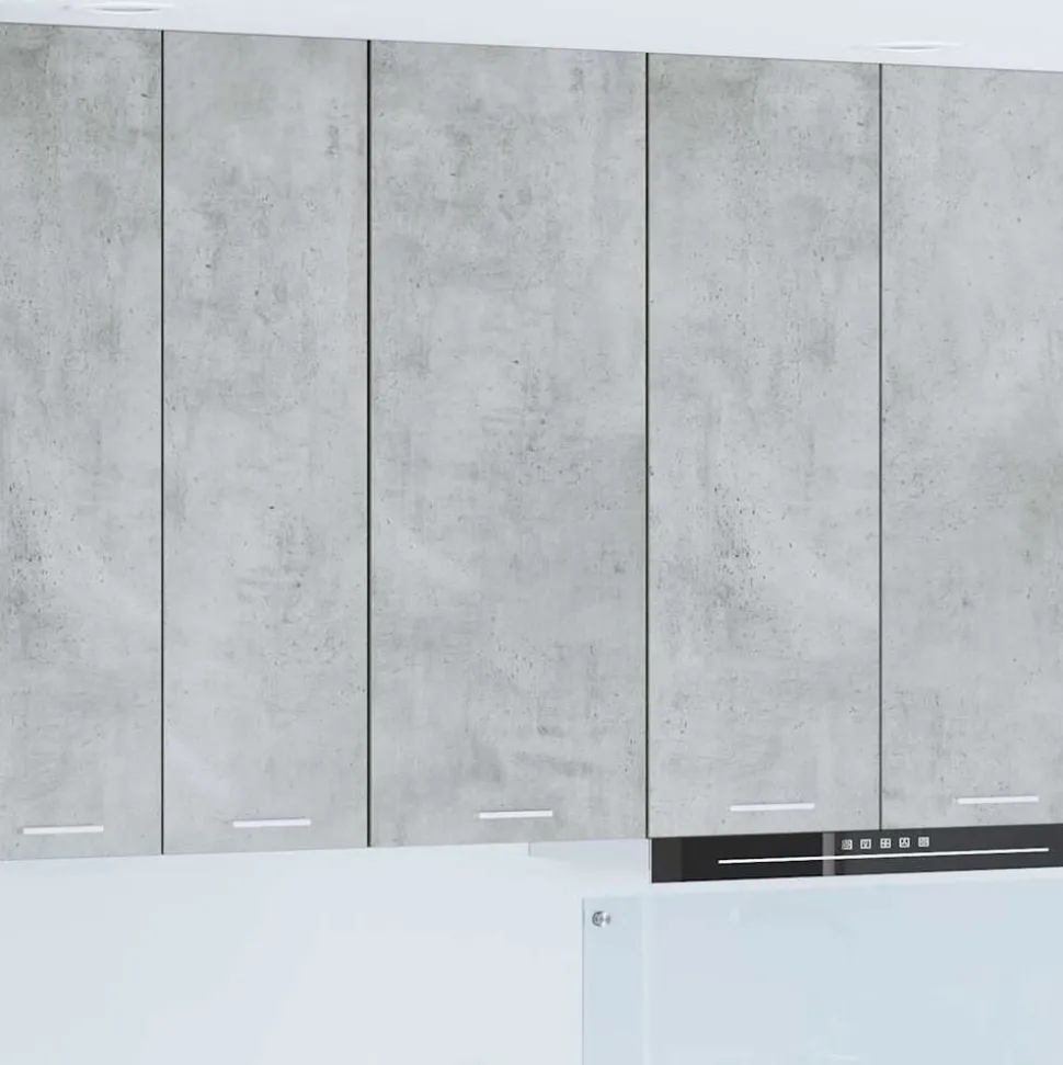 vidaXL Hangkast Riga Beton Grijs 40 x 31 x 100 cm Bewerkt hout
