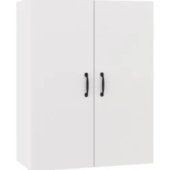 vidaXL Hangkast 69,5x34x90 cm bewerkt hout wit