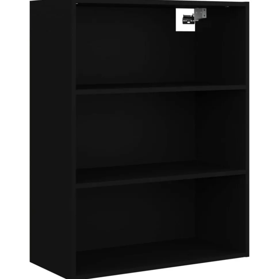 vidaXL Hangkast 69,5x32,5x90 cm zwart