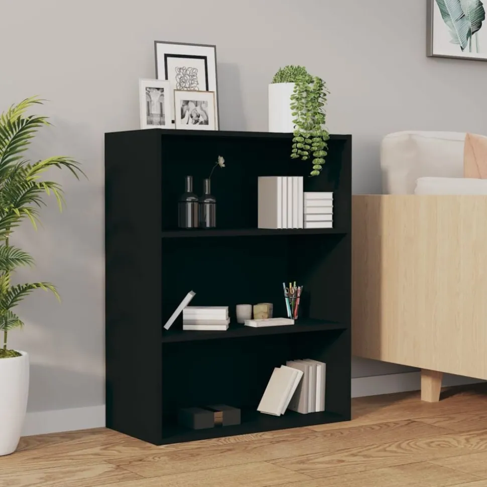 vidaXL Hangkast 69,5x32,5x90 cm zwart