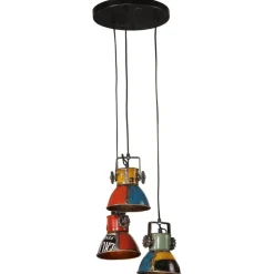vidaXL Hanglamp 25 W E27 30x30x100 cm meerkleurig
