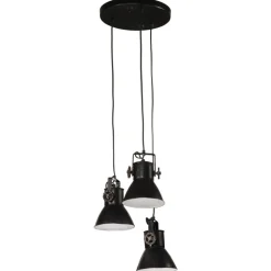 vidaXL Hanglamp 25 W E27 30x30x100 cm zwart