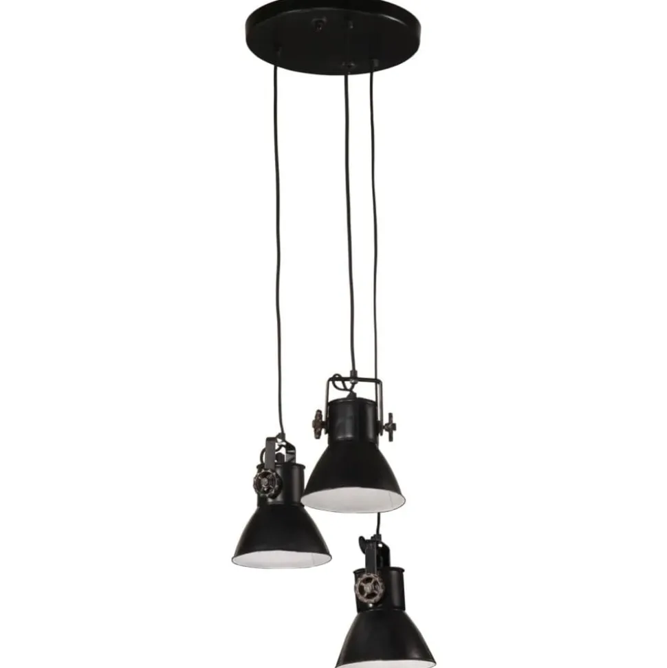 vidaXL Hanglamp 25 W E27 30x30x100 cm zwart