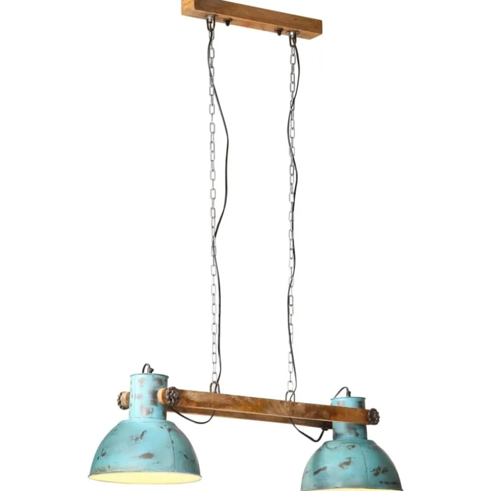 vidaXL Hanglamp 25 W E27 85x28x109 cm verweerd blauw