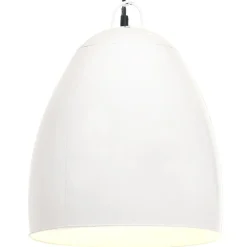 vidaXL Hanglamp industrieel rond 25 W E27 42 cm wit
