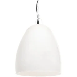 vidaXL Hanglamp industrieel rond 25 W E27 42 cm wit