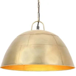 vidaXL Hanglamp industrieel vintage rond 25 W E27 41 cm messingkleurig