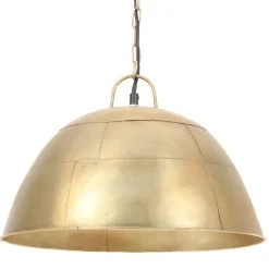 vidaXL Hanglamp industrieel vintage rond 25 W E27 41 cm messingkleurig
