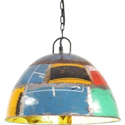 vidaXL Hanglamp industrieel vintage rond 25 W E27 41 cm meerkleurig