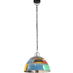 vidaXL Hanglamp industrieel vintage rond 25 W E27 41 cm meerkleurig