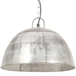 vidaXL Hanglamp industrieel vintage rond 25 W E27 41 cm zilverkleurig