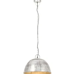 vidaXL Hanglamp industrieel vintage rond 25 W E27 41 cm zilverkleurig