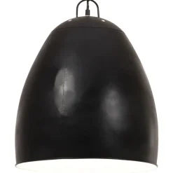 vidaXL Hanglamp industrieel rond 25 W E27 42 cm zwart