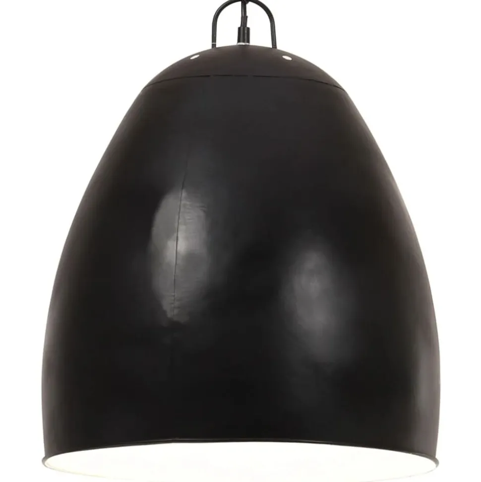 vidaXL Hanglamp industrieel rond 25 W E27 42 cm zwart