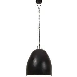 vidaXL Hanglamp industrieel rond 25 W E27 42 cm zwart