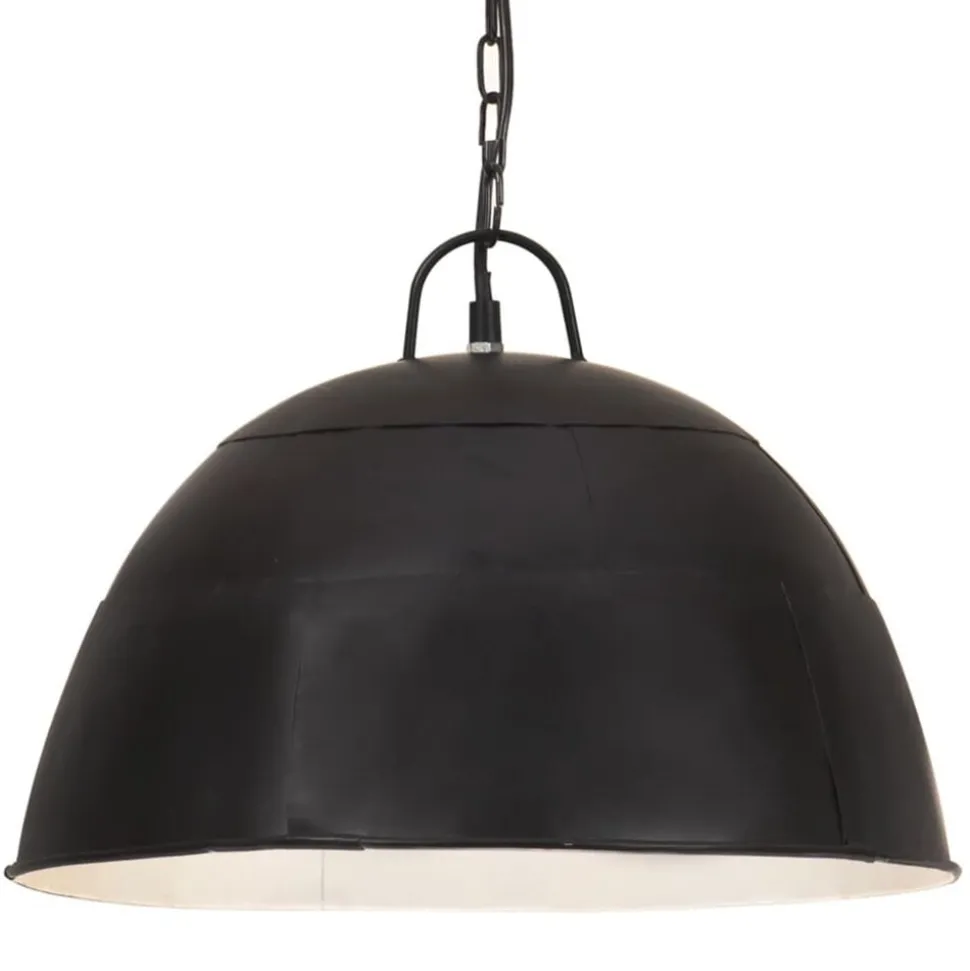 vidaXL Hanglamp industrieel vintage rond 25 W E27 41 cm zwart
