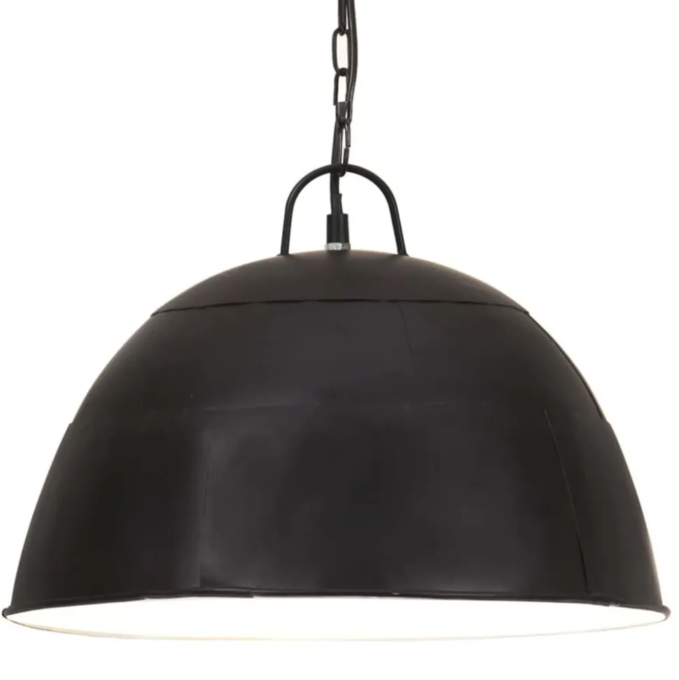 vidaXL Hanglamp industrieel vintage rond 25 W E27 41 cm zwart