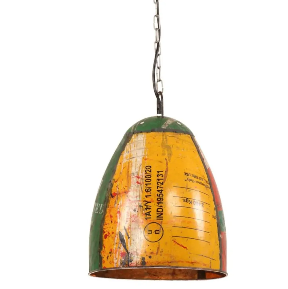 vidaXL Hanglamp industrieel rond 25 W E27 32 cm meerkleurig