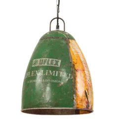 vidaXL Hanglamp industrieel rond 25 W E27 32 cm meerkleurig
