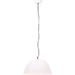 vidaXL Hanglamp industrieel vintage rond 25 W E27 41 cm wit