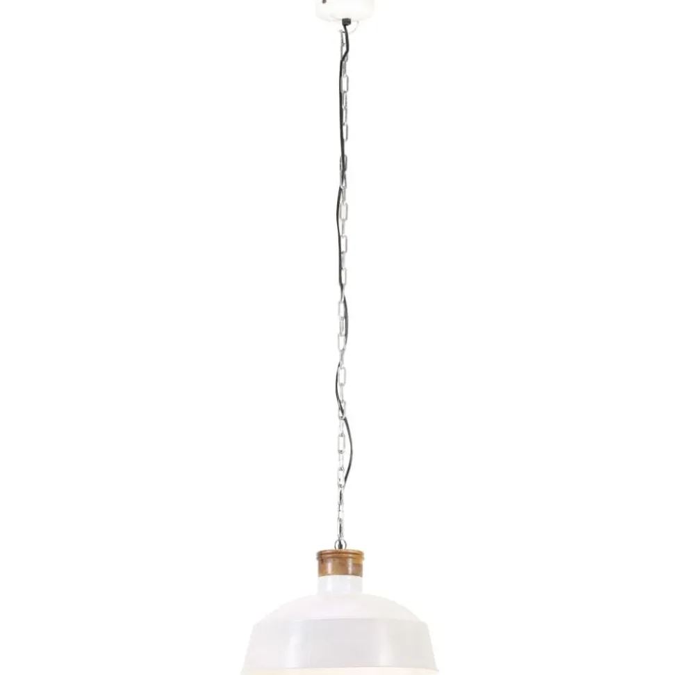 vidaXL Hanglamp industrieel E27 58 cm wit