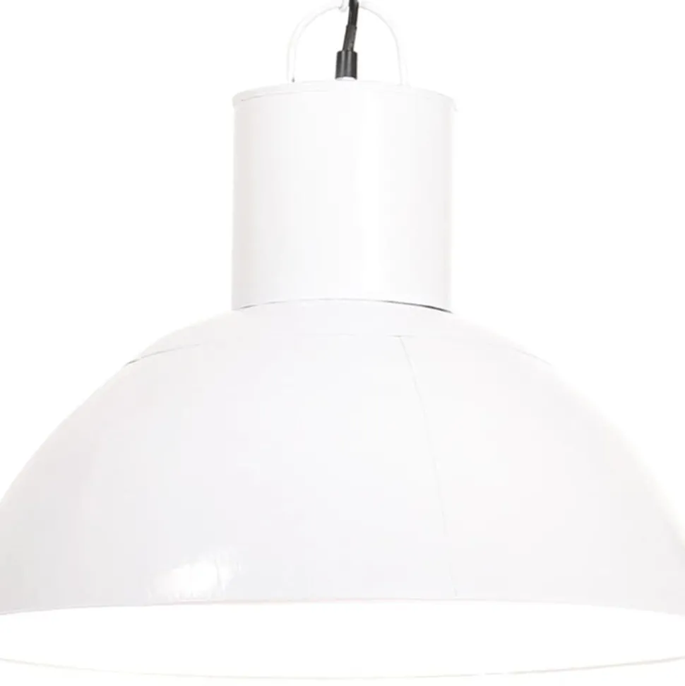 vidaXL Hanglamp rond 25 W E27 48 cm wit