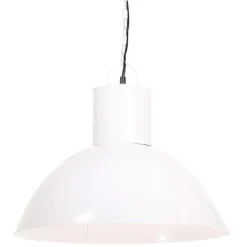 vidaXL Hanglamp rond 25 W E27 48 cm wit